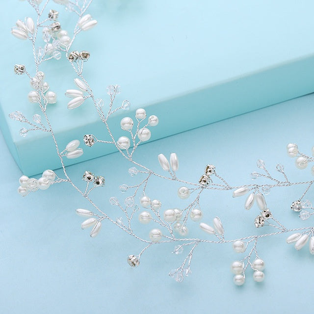 Wedding Hair Accessories Crystal Pearl Hair Accessories - Cosplay Craze