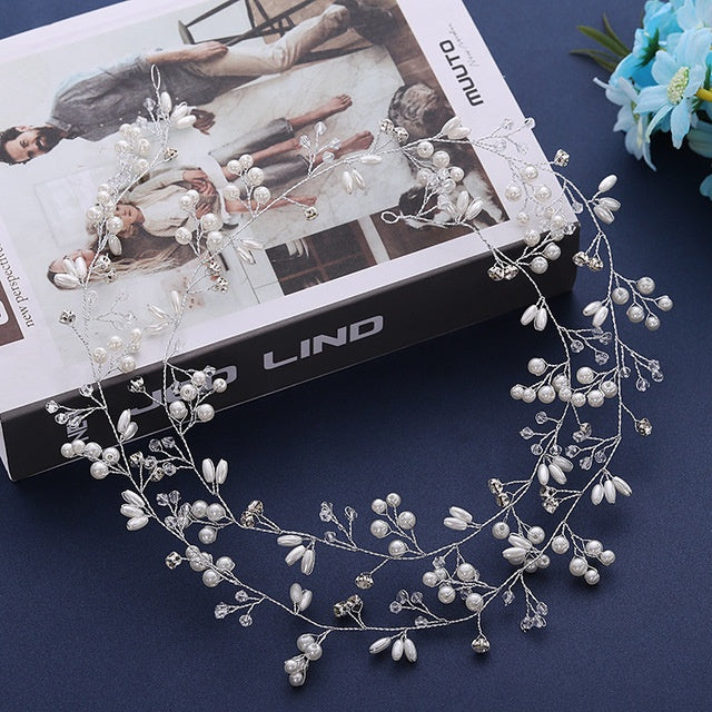 Wedding Hair Accessories Crystal Pearl Hair Accessories - Cosplay Craze