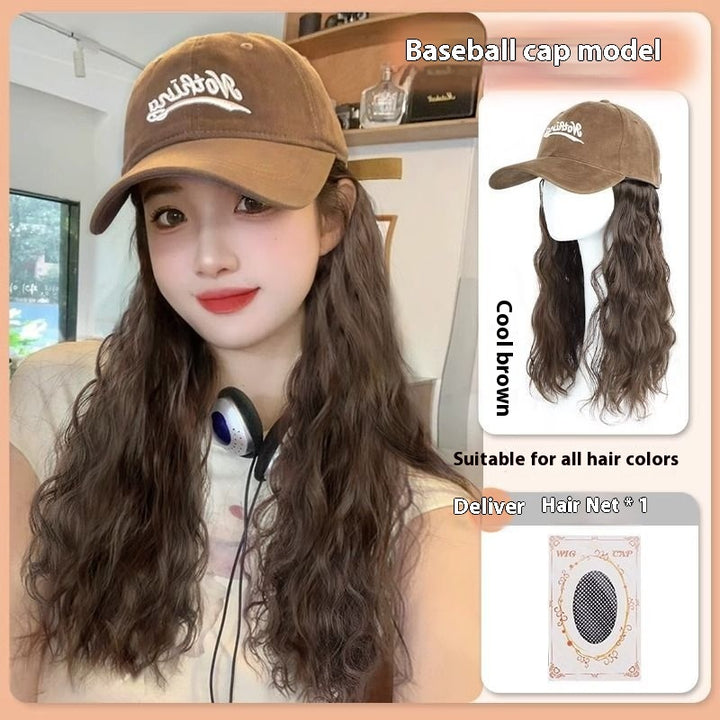 Hat Wig Integrated Fashion Large Wig Full-head Wig - Cosplay Craze