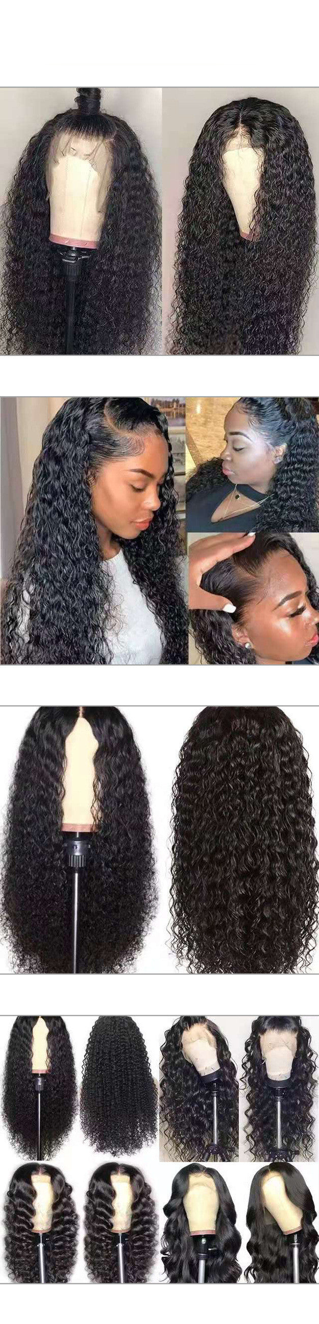 Front Lace Chemical Fiber Long Curly Hair European And American Wig Headgear - Cosplay Craze