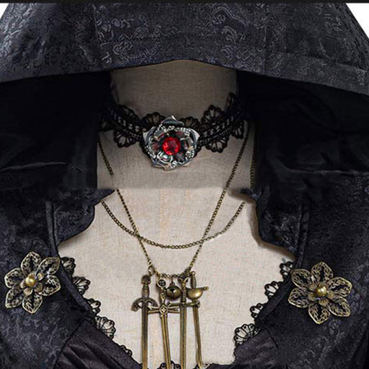Evil Village Cosplay Costume Vampire Lady Dress Outfits Halloween Carnival Suit - Cosplay Craze