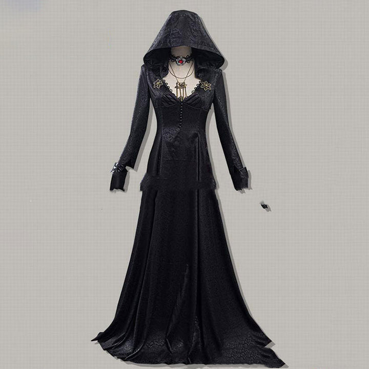 Evil Village Cosplay Costume Vampire Lady Dress Outfits Halloween Carnival Suit - Cosplay Craze