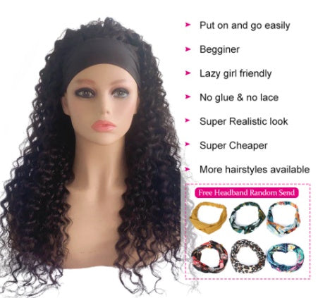Hair Band Wig Ladies Chemical Fiber Wig - Cosplay Craze