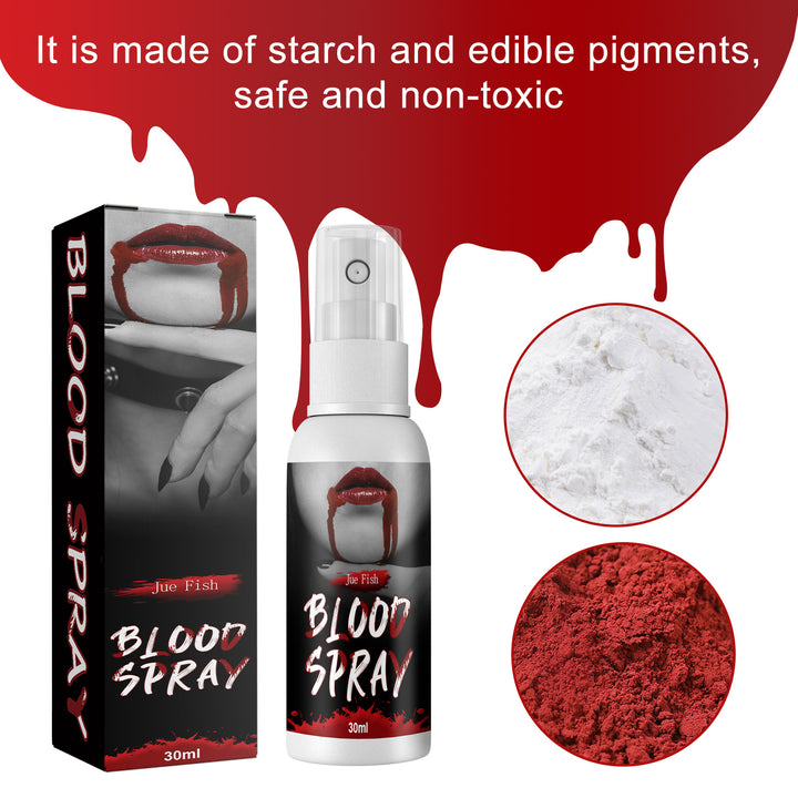 Halloween Blood Splatter, Easy To Use Blood Effects Makeup Kit, Reusable Blood Splatter And Cosplay Accessories For Adults, Zoombie, Vampire And Costume - Cosplay Craze