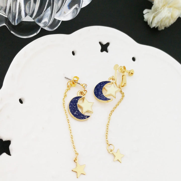 Anime Sailor Moon 25th Cosplay Earring Girl Blue moon star eardrop accessories prop - Cosplay Craze