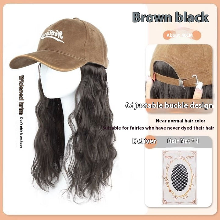 Hat Wig Integrated Fashion Large Wig Full-head Wig - Cosplay Craze