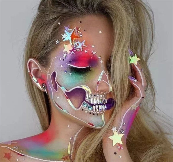 Fit Colors 12 Colors Face Paint Water Soluble Human Body Paints Halloween Masquerade Makeup Palette Brush - Cosplay Craze