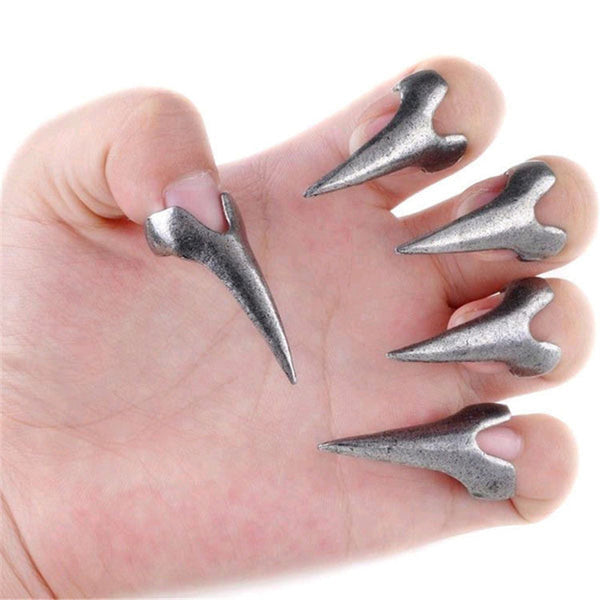 12pcs Set Retro Punk Gothic Nail Finger Claw Spike Alloy Knuckle Rings Set Party Cosplay Decoration Accessories - Cosplay Craze