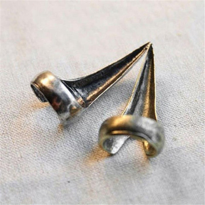 12pcs Set Retro Punk Gothic Nail Finger Claw Spike Alloy Knuckle Rings Set Party Cosplay Decoration Accessories - Cosplay Craze