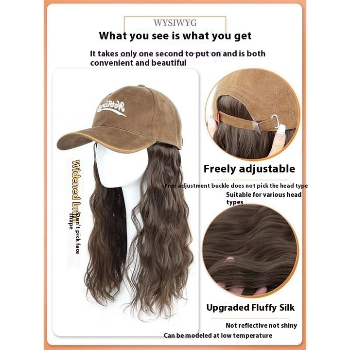 Hat Wig Integrated Fashion Large Wig Full-head Wig - Cosplay Craze