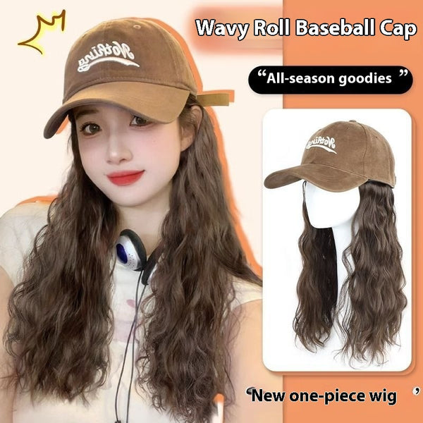 Hat Wig Integrated Fashion Large Wig Full-head Wig - Cosplay Craze