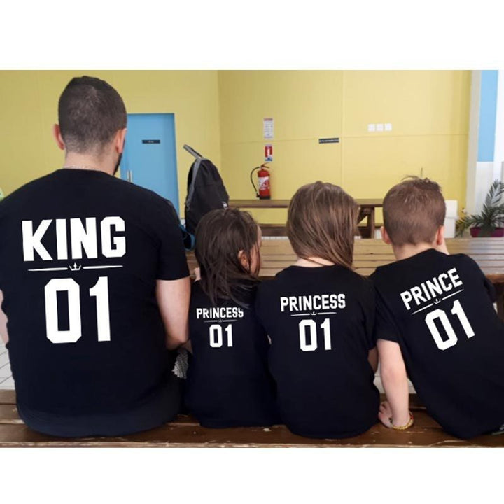 Popular Fashion Parent Child Outfits With Four Short Sleeves - Cosplay Craze