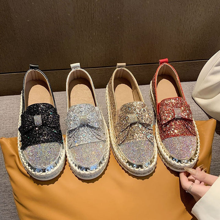 Women's Casual Bow Accessories Simple Sneaker - Cosplay Craze