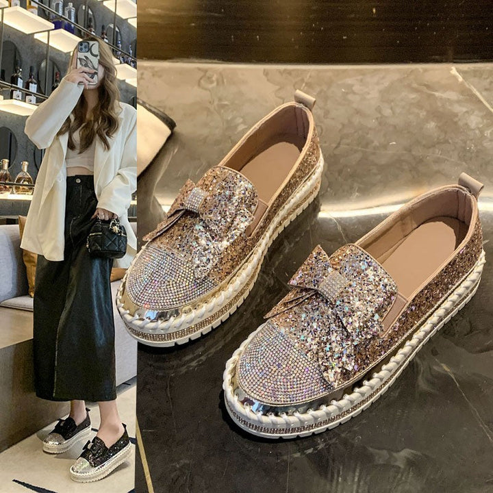 Women's Casual Bow Accessories Simple Sneaker - Cosplay Craze