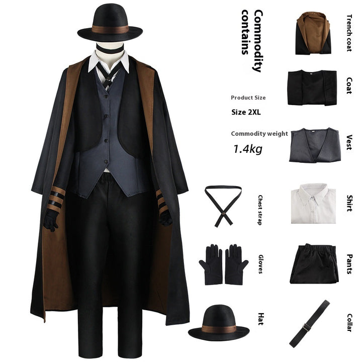 Wenhao Stray Dogs Cos Costume Central Plains Also Cosplay Stage Costume - Cosplay Craze