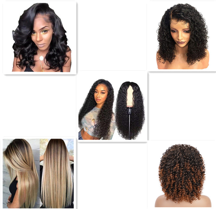 Front Lace Chemical Fiber Long Curly Hair European And American Wig Headgear - Cosplay Craze