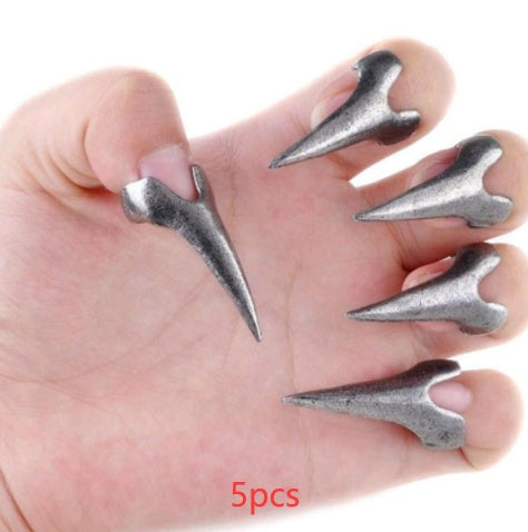 12pcs Set Retro Punk Gothic Nail Finger Claw Spike Alloy Knuckle Rings Set Party Cosplay Decoration Accessories - Cosplay Craze