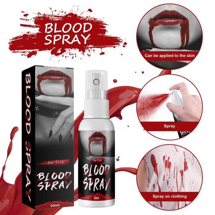Halloween Blood Splatter, Easy To Use Blood Effects Makeup Kit, Reusable Blood Splatter And Cosplay Accessories For Adults, Zoombie, Vampire And Costume - Cosplay Craze