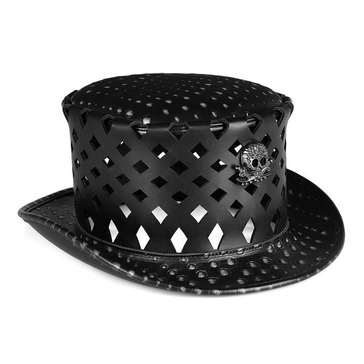 Halloween Headgear PU Leather Topper Medieval Plague Doctor Accessories COSPLAY Magic Hat - Cosplay Craze